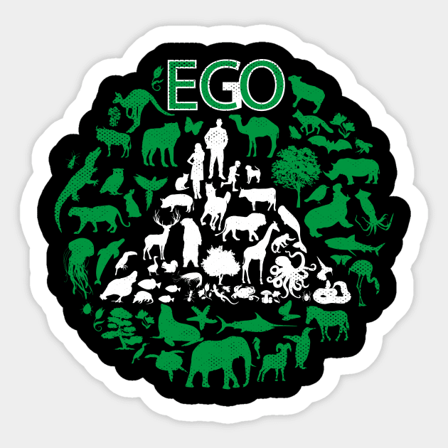 ECO or EGO - ECONOMIC or EGOISTIC Sticker by sweetczak